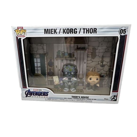 Funko Deluxe Moment POP Endgame Thor's House Figure Set NEW IN STOCK - Picture 1 of 7